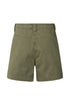 Rabens Saloner Nata light canvas short deep green